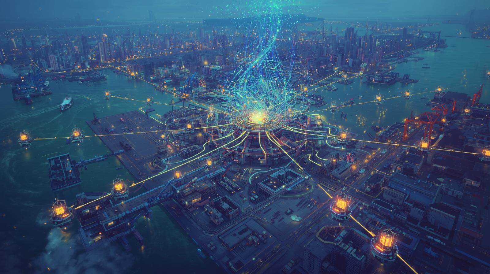 Energetický uzel v přístavu